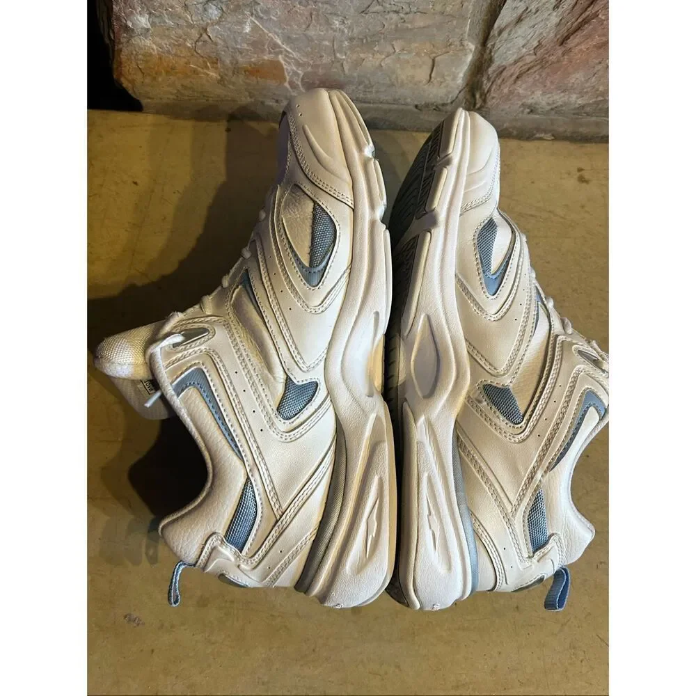 Avia 330 Women's Walking Shoes Size 11 White Blue Cantilever Athletic Sneakers